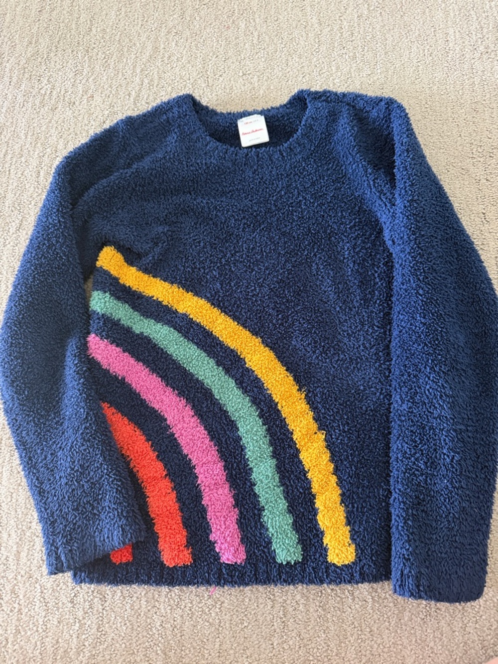 Hanna Andersson Marshmallow Rainbow-Arch Sweater